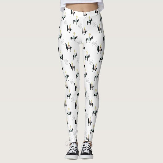 Taco über Liebe Leggings (Vorderseite)