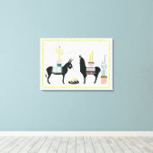 Taco über Liebe Leinwanddruck (Insitu (Holzboden))