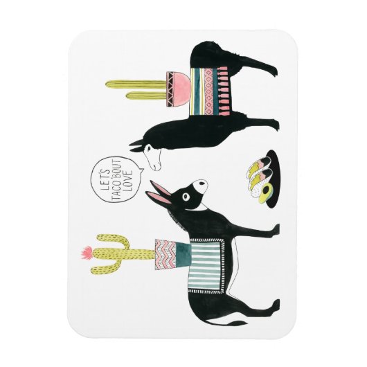 Taco über Liebe Magnet (Vertikal)