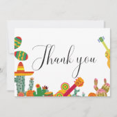 Taco über Liebe Mexies Brautparty Danke Karte (Vorderseite)