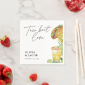 Taco über Liebe Mexikanische Paare Shower Serviette (Beispiel)