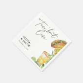 Taco über Liebe Mexikanische Paare Shower Serviette (Ecke)