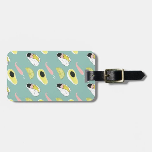 Taco über Liebe | Muster für Taco-Elemente Gepäckanhänger (Vorderseite horizontal)