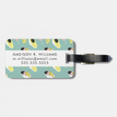 Taco über Liebe | Muster für Taco-Elemente Gepäckanhänger (Rückseite horizontal)