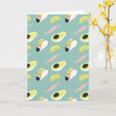 Taco über Liebe | Muster für Taco-Elemente Karte (Gelbe Blume)