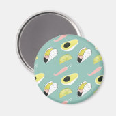 Taco über Liebe | Muster für Taco-Elemente Magnet (Vorderseite/Rückseite)