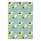 Taco über Liebe | Muster für Taco-Elemente Mini Klemmbrett (Rückseite)