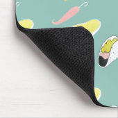 Taco über Liebe | Muster für Taco-Elemente Mousepad (Ecke)