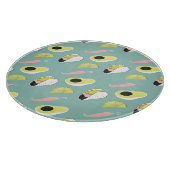 Taco über Liebe | Muster für Taco-Elemente Schneidebrett (Ecke)