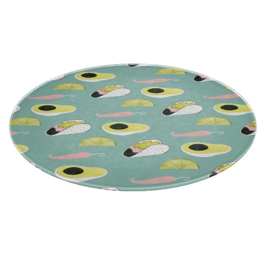 Taco über Liebe | Muster für Taco-Elemente Schneidebrett (Ecke)