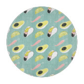 Taco über Liebe | Muster für Taco-Elemente Schneidebrett (Vorderseite)