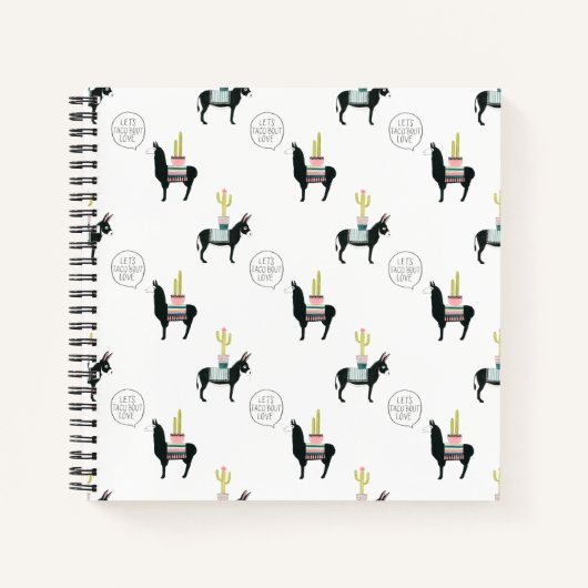 Taco über Liebe Notizblock (Vorderseite)