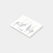 Taco über Liebe Post-it Klebezettel (angewinkelt)