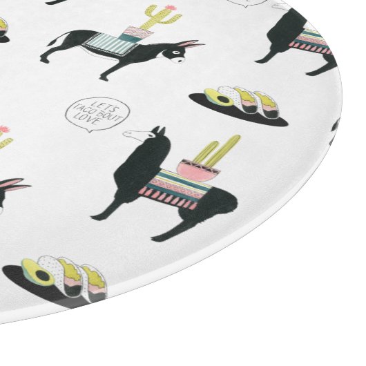 Taco über Liebe Schneidebrett (Ecke)