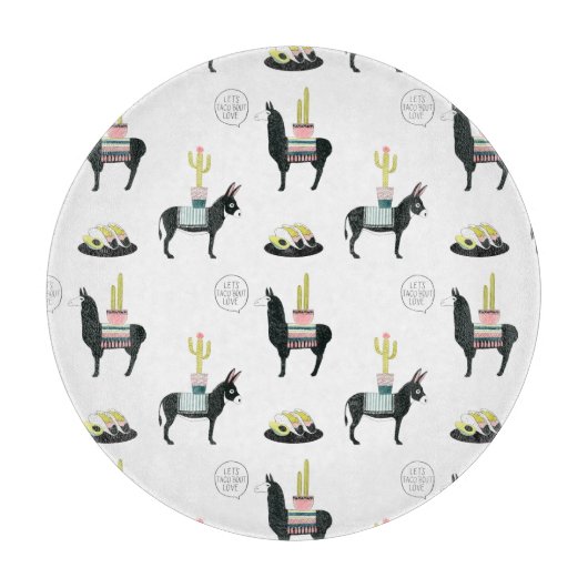 Taco über Liebe Schneidebrett (Vorderseite)