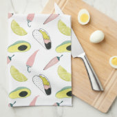 Taco über Liebe | Taco-Element-Kreis Geschirrtuch (Viertel Falte)