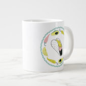 Taco über Liebe | Taco-Element-Kreis Jumbo-Tasse (Vorderseite Rechts)
