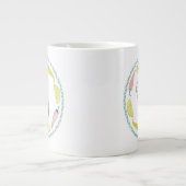 Taco über Liebe | Taco-Element-Kreis Jumbo-Tasse (Vorderseite)