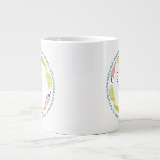 Taco über Liebe | Taco-Element-Kreis Jumbo-Tasse (Vorderseite)