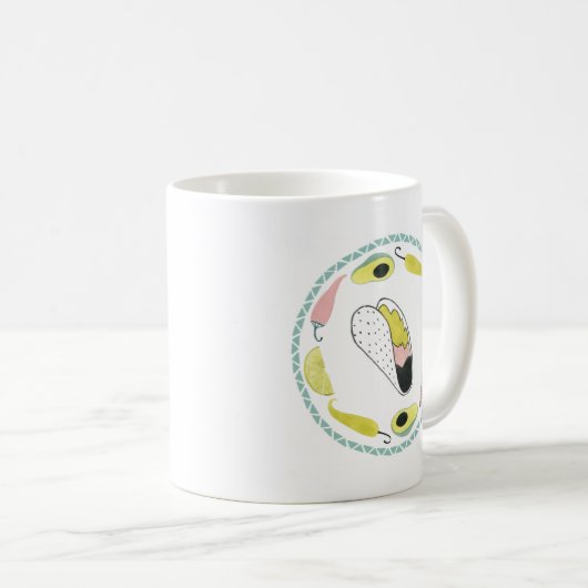 Taco über Liebe | Taco-Element-Kreis Kaffeetasse (VorderseiteRechts)