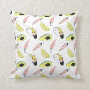 Taco über Liebe   Taco-Element-Kreis Kissen