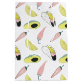 Taco über Liebe | Taco-Element-Kreis Mittlere Geschenktüte (Vorderseite)