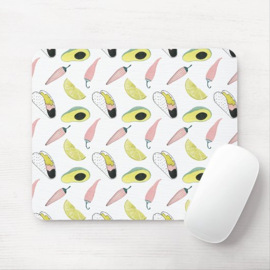 Taco über Liebe | Taco-Element-Kreis Mousepad (Mit Mouse)