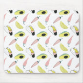 Taco über Liebe | Taco-Element-Kreis Mousepad (Vorne)