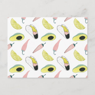 Taco über Liebe   Taco-Element-Kreis Postkarte