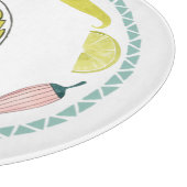 Taco über Liebe | Taco-Element-Kreis Schneidebrett (Ecke)