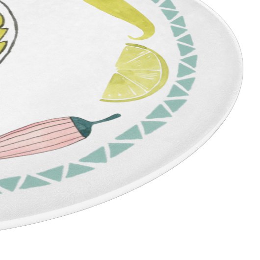 Taco über Liebe | Taco-Element-Kreis Schneidebrett (Ecke)