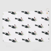 Taco über Liebe | Toucan Sombrero Golfhandtuch (Horizontal)