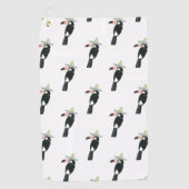 Taco über Liebe | Toucan Sombrero Golfhandtuch (Vorderseite)