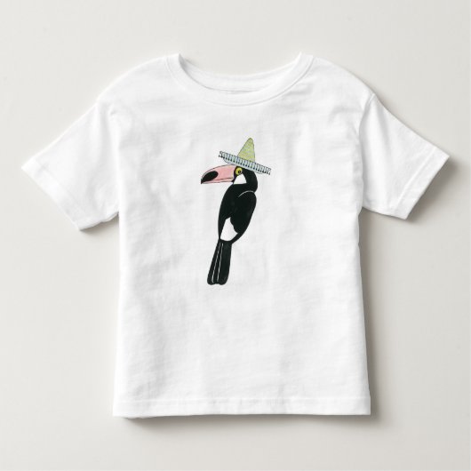 Taco über Liebe | Toucan Sombrero Kleinkind T-shirt (Vorderseite)