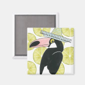 Taco über Liebe | Toucan Sombrero Magnet (Vorderseite/Rückseite)