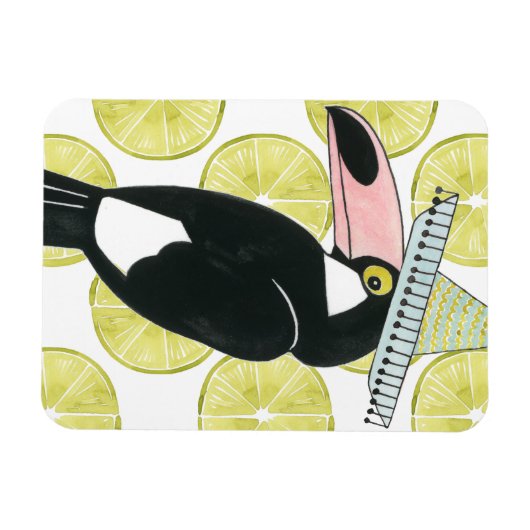 Taco über Liebe | Toucan Sombrero Magnet (Horizontal)