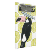 Taco über Liebe | Toucan Sombrero Mini Klemmbrett (Schrägansicht)