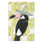 Taco über Liebe | Toucan Sombrero Mini Klemmbrett (Rückseite)