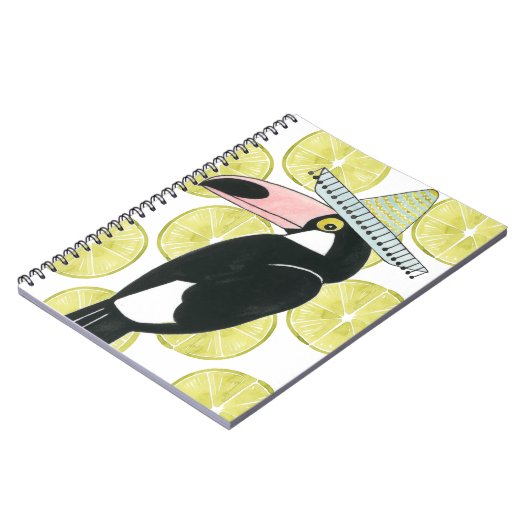 Taco über Liebe | Toucan Sombrero Notizblock (Linke Seite)