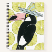 Taco über Liebe | Toucan Sombrero Notizblock (Vorderseite)