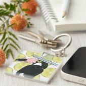 Taco über Liebe | Toucan Sombrero Schlüsselanhänger (Vorderseite rechts)