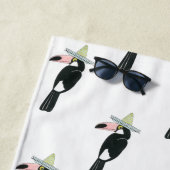 Taco über Liebe | Toucan Sombrero Strandtuch (Beispiel)