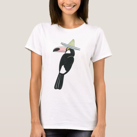 Taco über Liebe | Toucan Sombrero T-Shirt (Vorderseite)