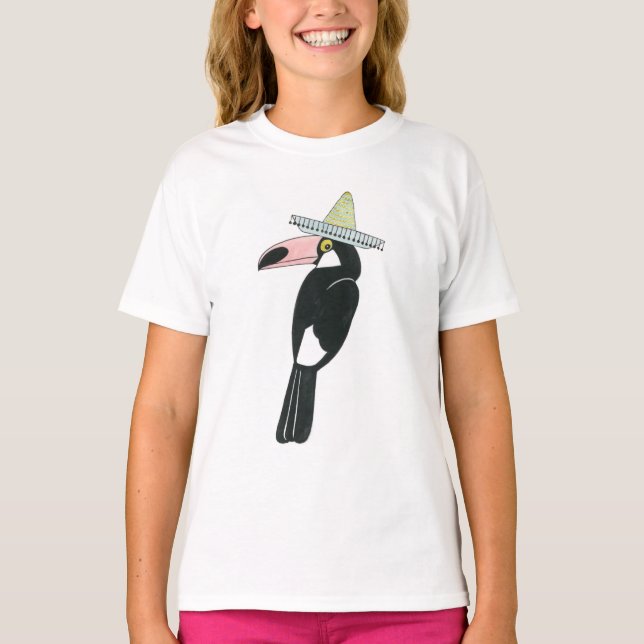 Taco über Liebe | Toucan Sombrero T-Shirt (Vorderseite)
