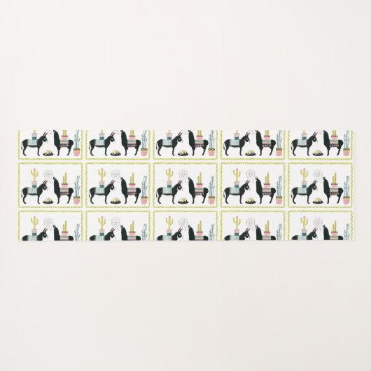 Taco über Liebe Yogamatte (Rückseite (Horizontal))