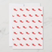 Taco über lustige Fiesta mexikanische Mädchen Gebu Einladung (Rückseite)