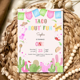Taco über lustiges Fiesta mexicanischen ersten Geb Einladung