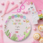 Taco über lustiges Fiesta mexicanischen ersten Geb Pappteller (Party)