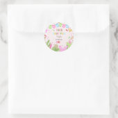 Taco über lustiges Fiesta mexicanischen ersten Geb Runder Aufkleber (Tasche)