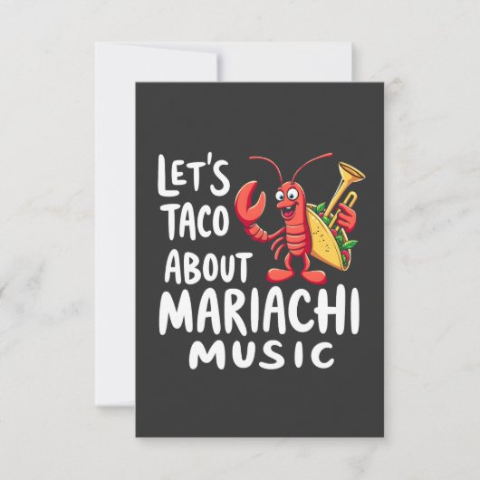 Taco Über Mariachi Music: Funny Lobster Save The Date (Vorderseite)